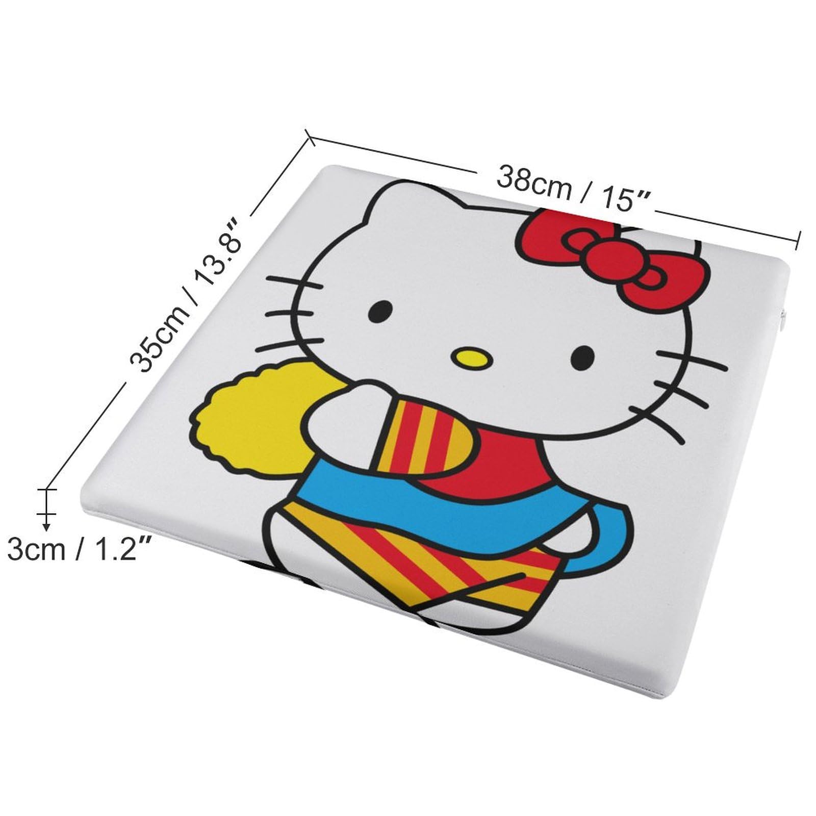 ハローキティ Dカットイグサザブトン クッション ハイビスカス キティ ハローキティ Dカットイグサザブトン クッション ハイビスカス